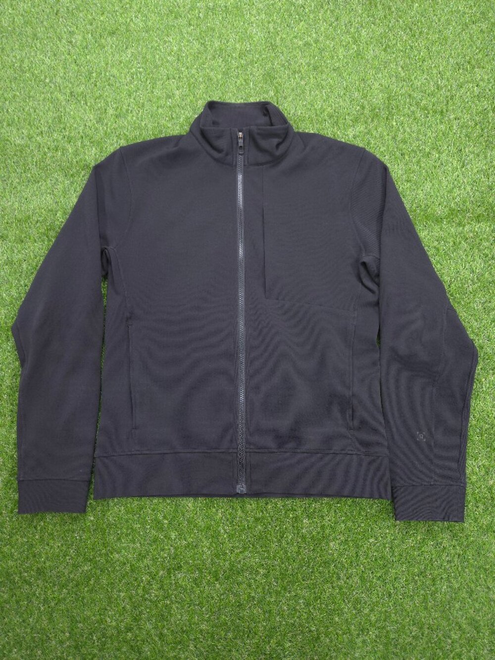 Lululemon Sojourn Jacket Mens Small Black Warpstreme Classic Fit Athletic Soft
